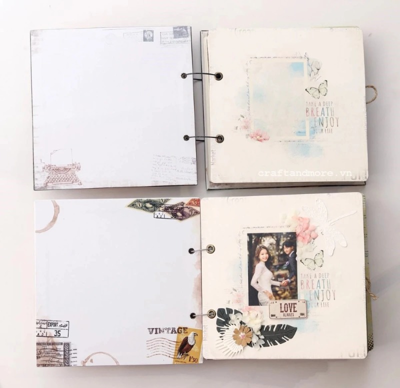 Phụ kiện trang trí thiệp, scrapbook chủ đề hoa lá