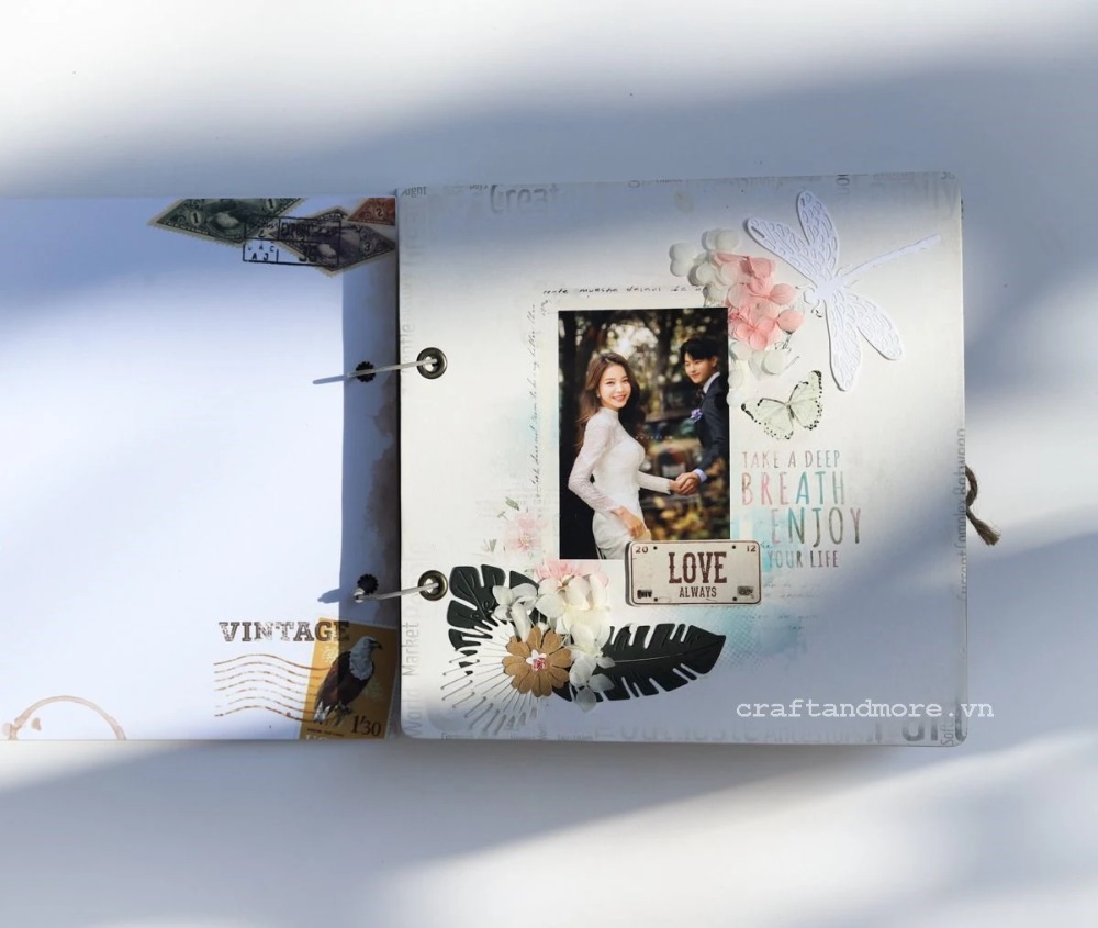 Mẫu scrapbook album ảnh handmade đẹp tại Craft & More Vietnam