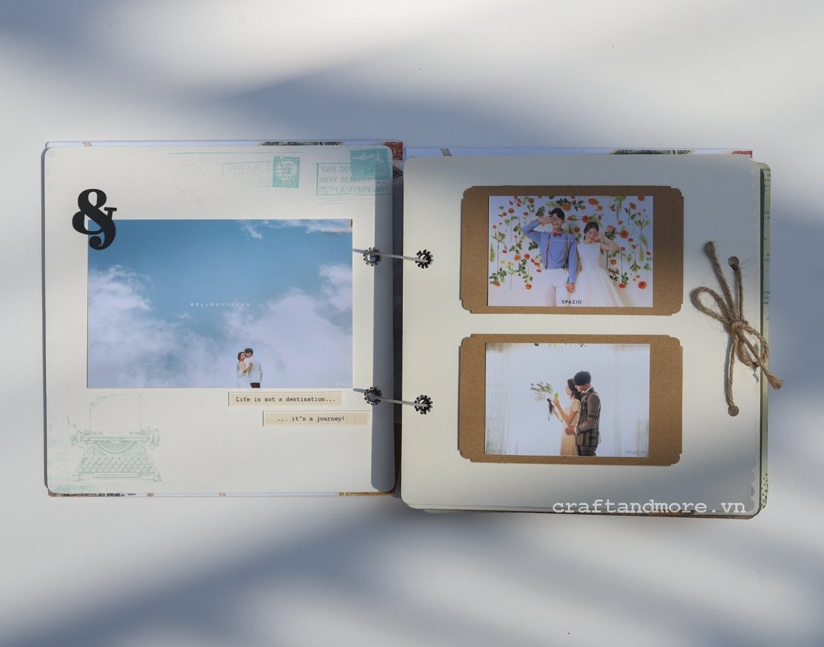 Scrapbook album ảnh handmade