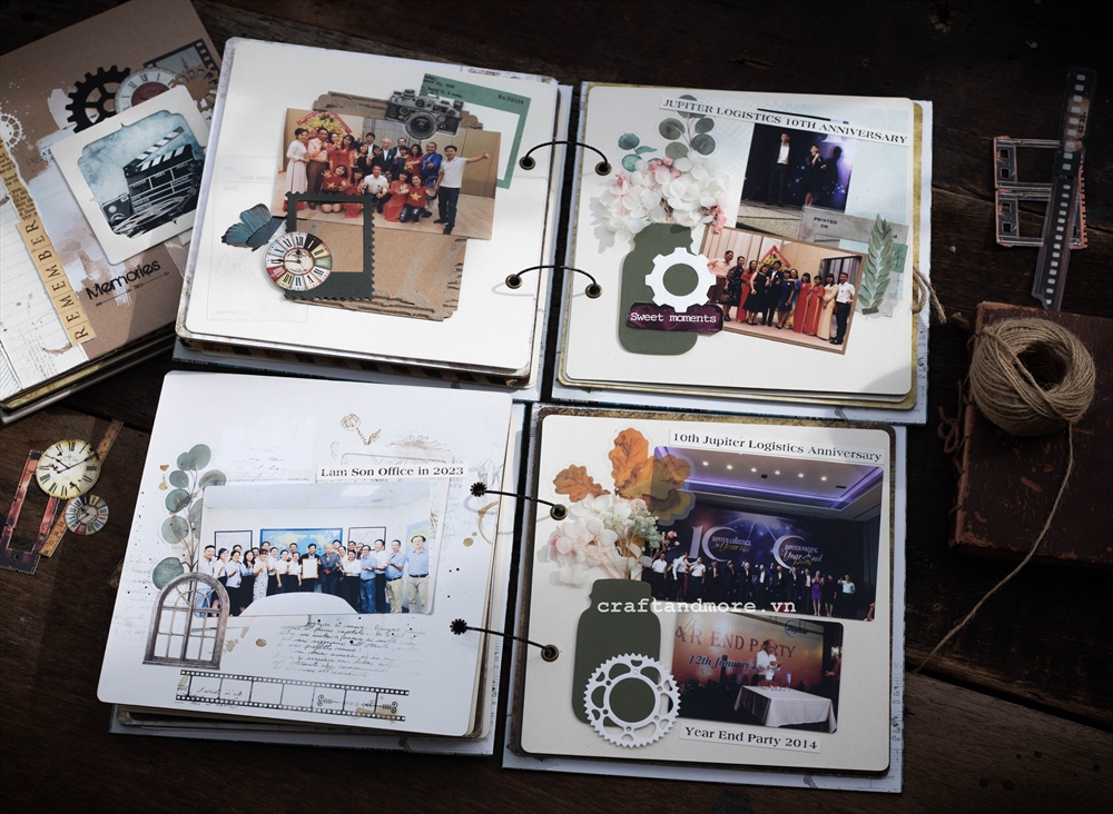 Với hơn 10 năm đam mê với những món bé bé, xinh xinh Craft & More Vietnam đã tạo ra hàng ngàn quyển scrapbook - món quà farewell đầy cảm xúc...