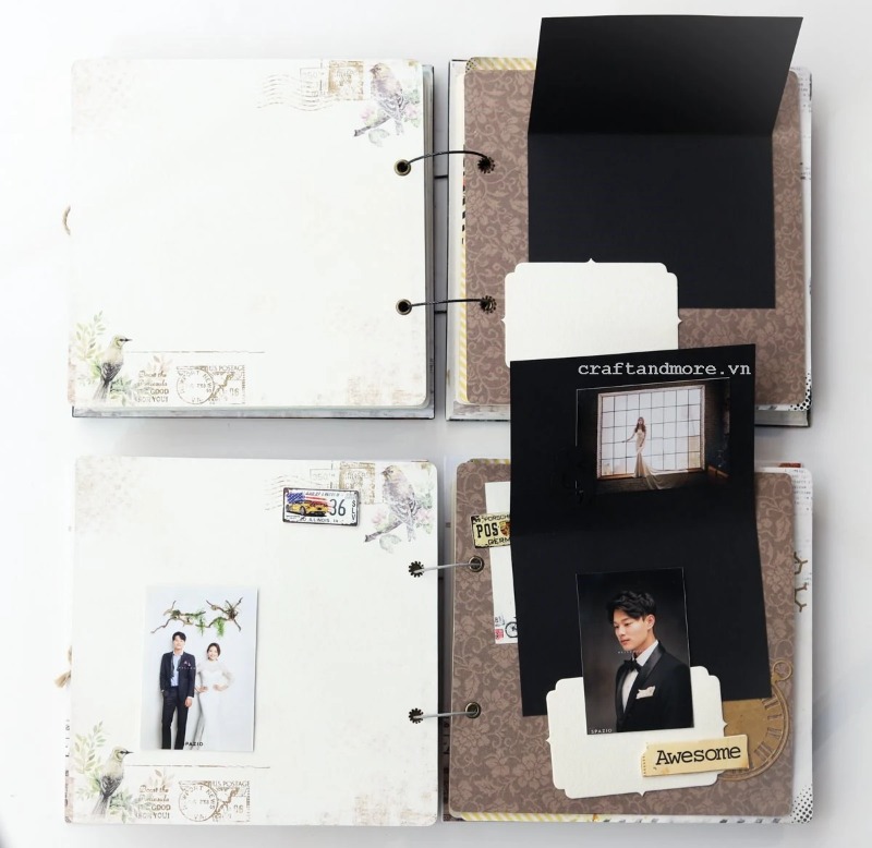 Scrapbook album ảnh handmade