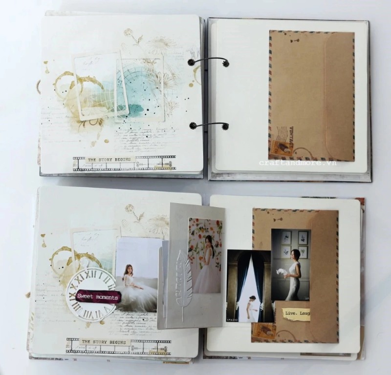 Scrapbook album ảnh handmade