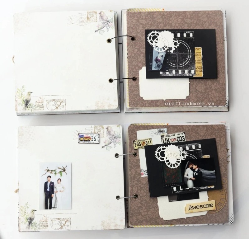 Scrapbook album ảnh handmade
