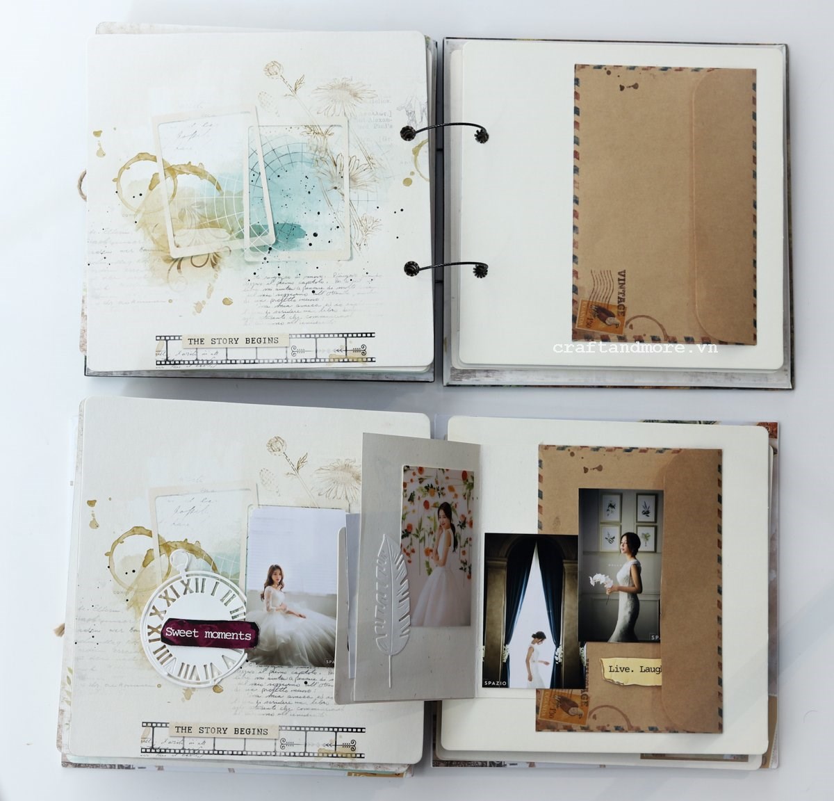 SCRAPBOOK DESIGNS - Phác họa, lên thiết kế album ảnh handmade