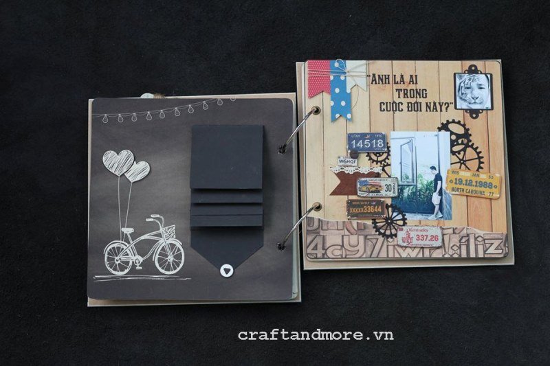 Dịch vụ làm & trang trí scrapbook album ảnh handmade theo yêu cầu