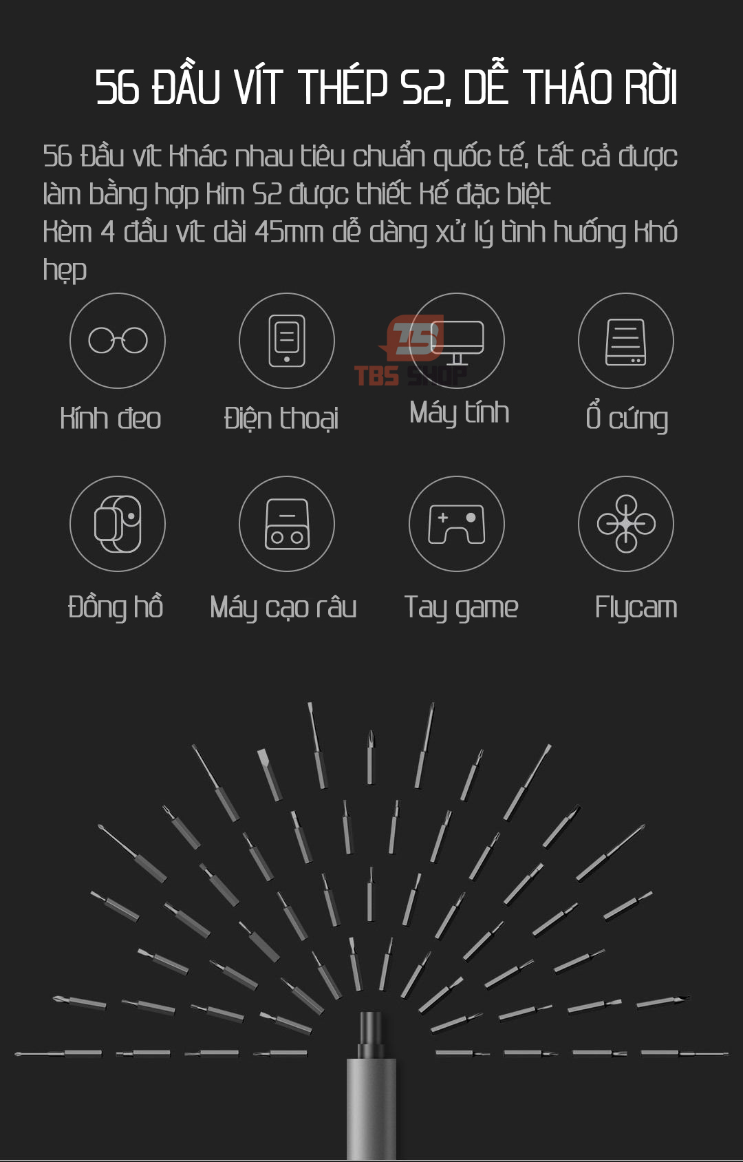 bộ tua vít điện xiaomi wowstick