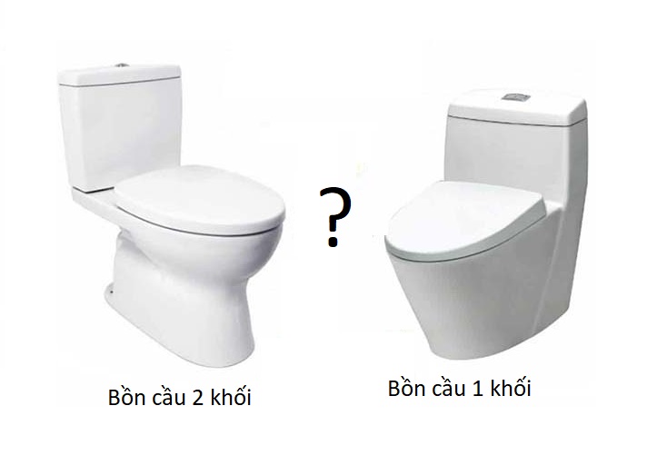 Bồn cầu 1 khối và 2 khối có ưu, nhược điểm gì?