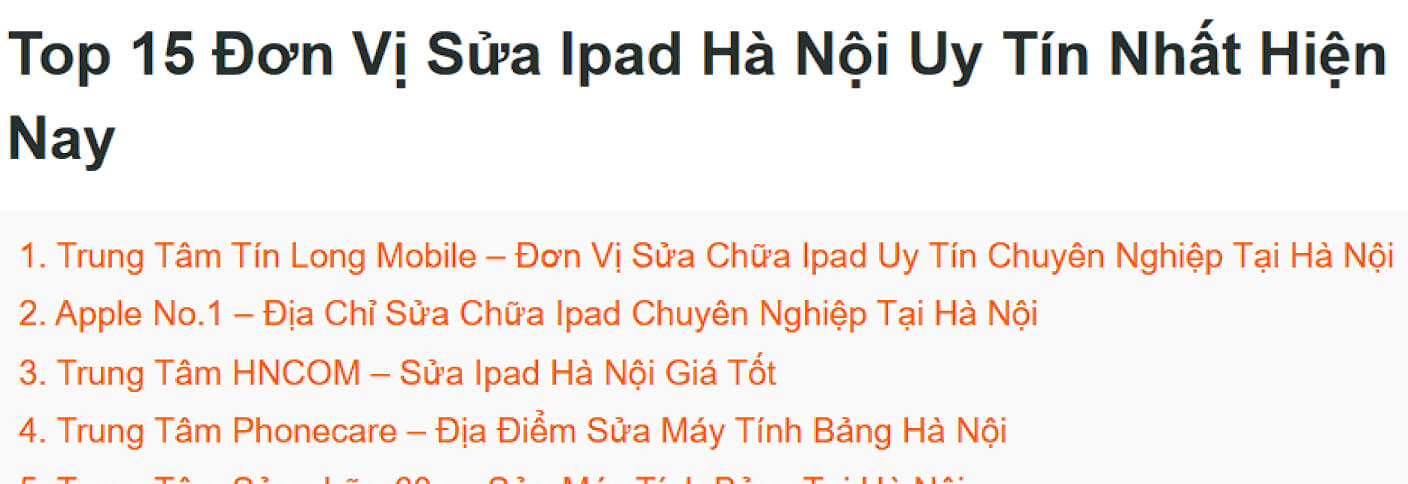 Top 15 Đơn Vị Sửa Ipad Hà Nội Uy Tín Nhất Hiện Nay - appleno1