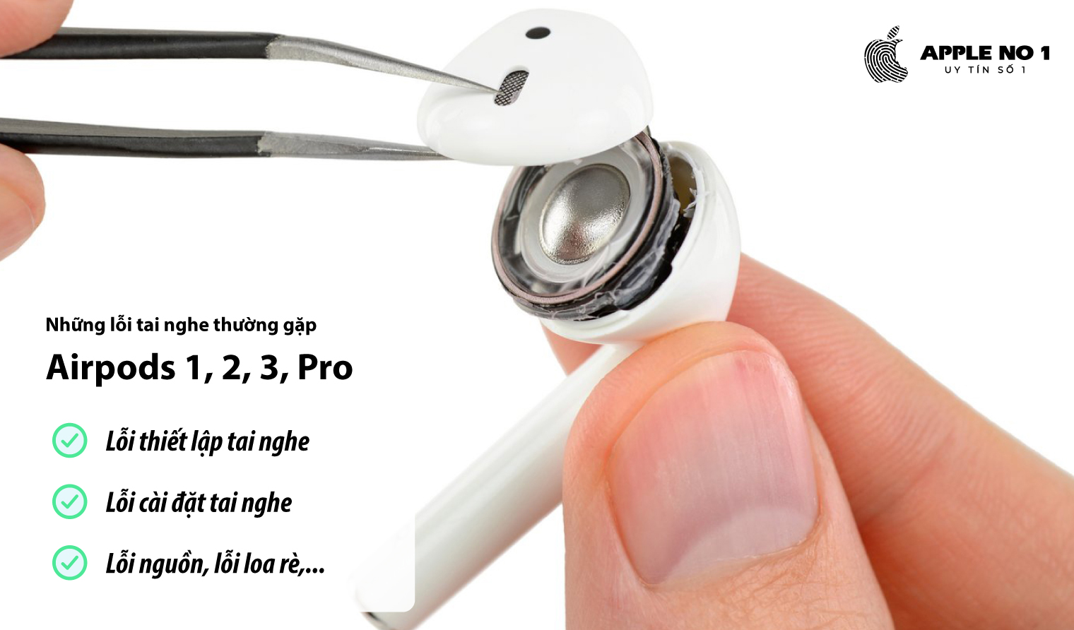 Những lỗi Airpods thường gặp