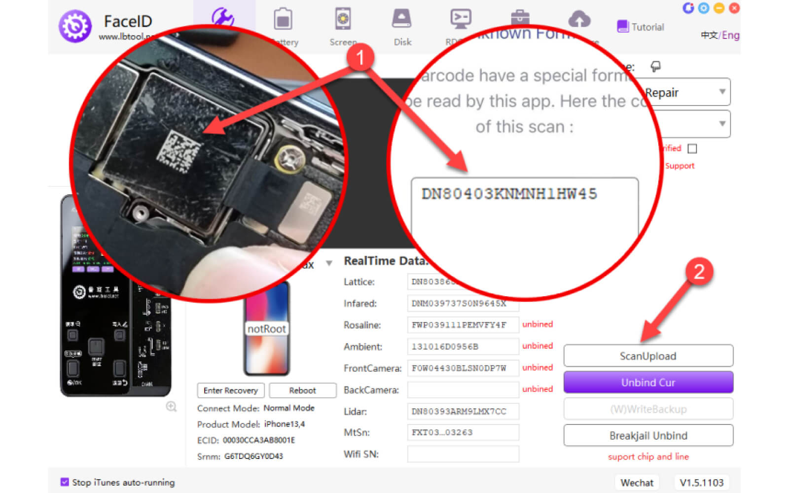 Hướng dẫn sử dụng Luban L3 Mini để fix Camera bị lỗi