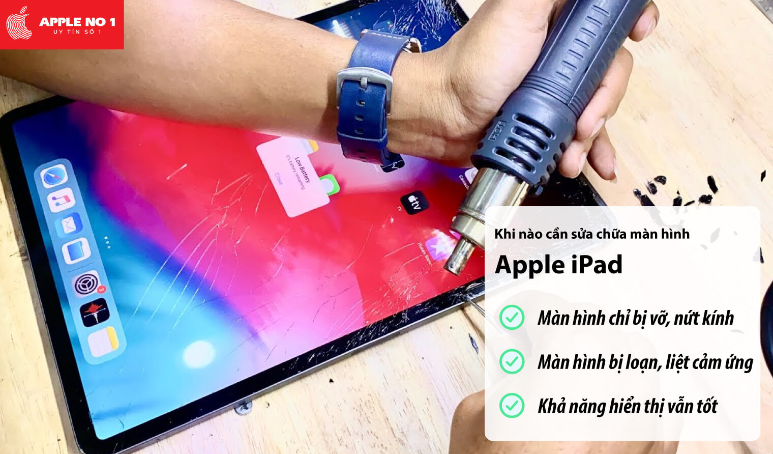 Khi nào cần sửa màn hình iPad?