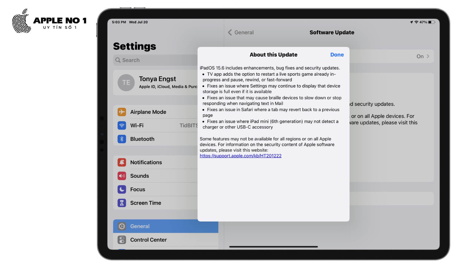 iOS 15.6 chinh thuc phat hanh