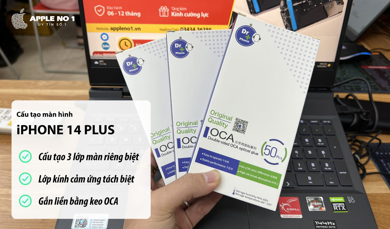 Cấu tạo của màn hình iPhone 14 Plus