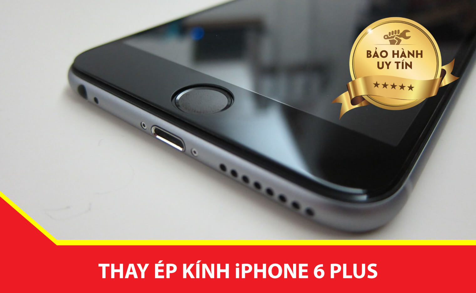 thay kinh iphone 6 plus chinh hang Ha Noi