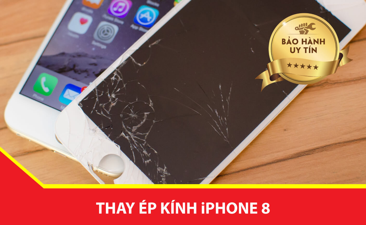 thay kinh iphone 8 chinh hang Ha Noi