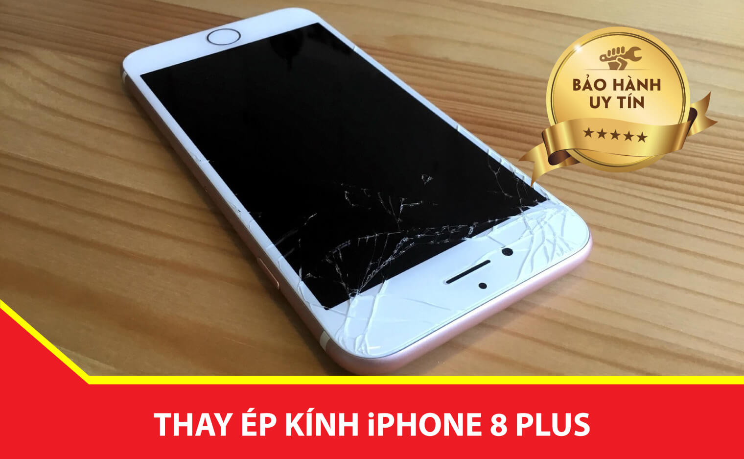 thay ep kinh iphone 8 plus chinh hang Ha Noi