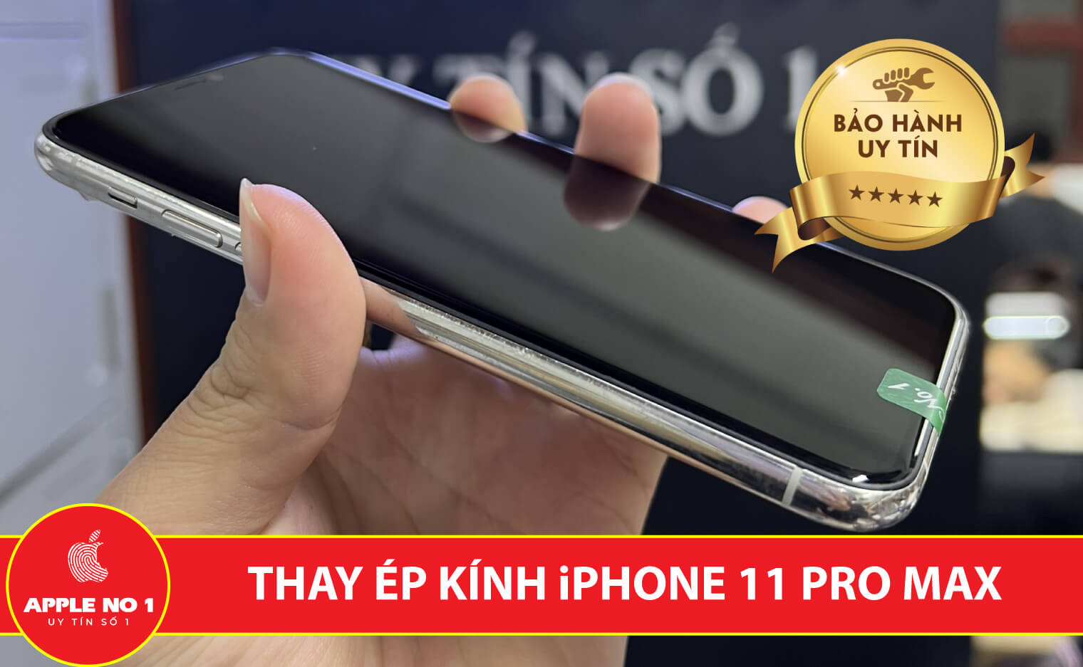 thay ep kinh iphone 11 pro max Ha Noi