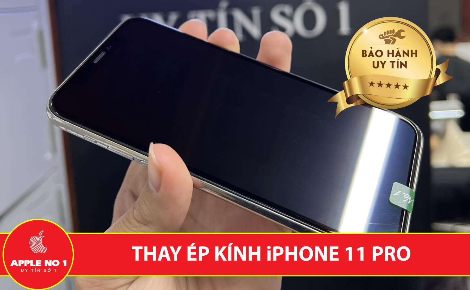 thay kinh iphone 11 pro chinh hang Ha Noi