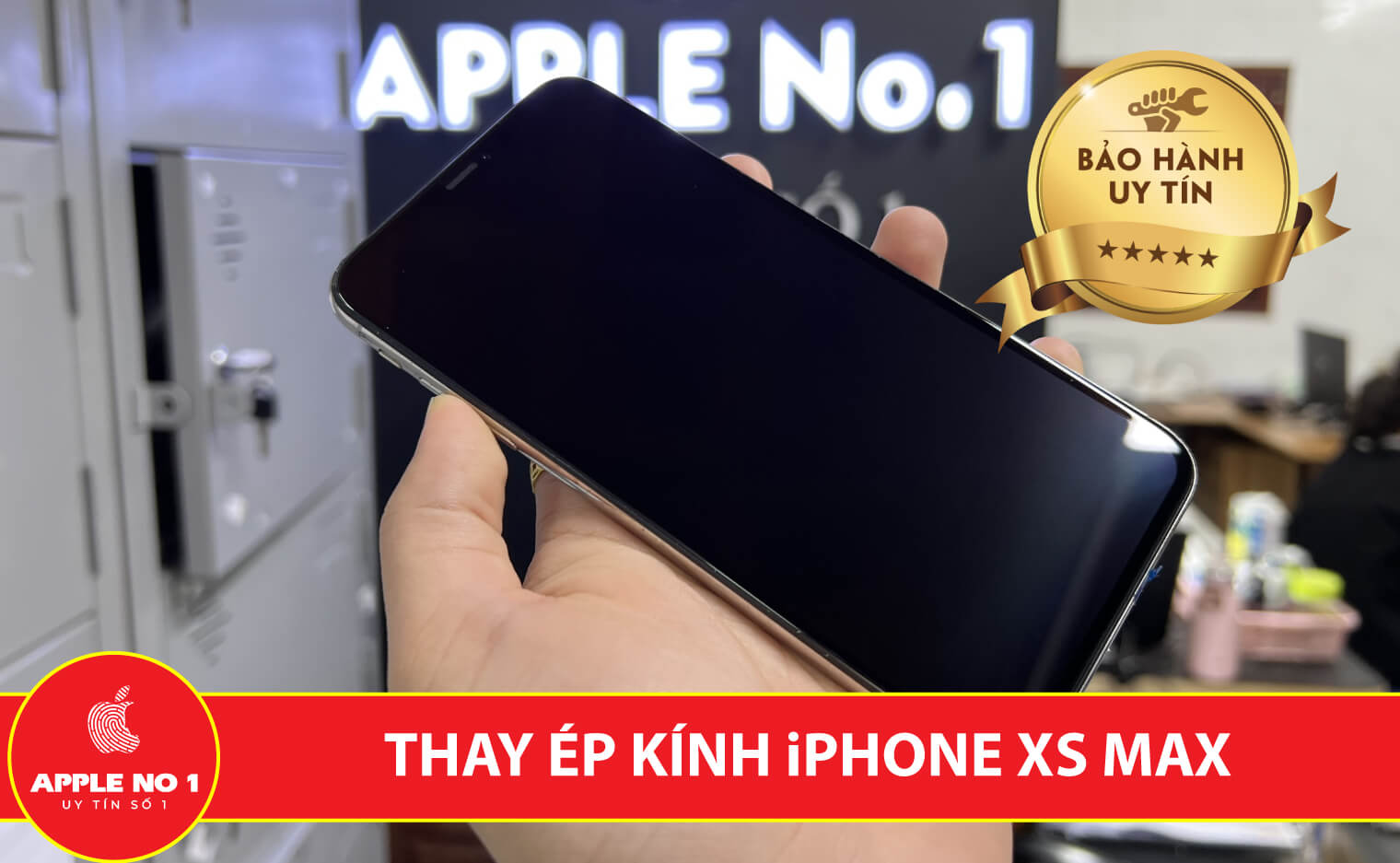 thay kinh iphone xs max chinh hang Ha Noi