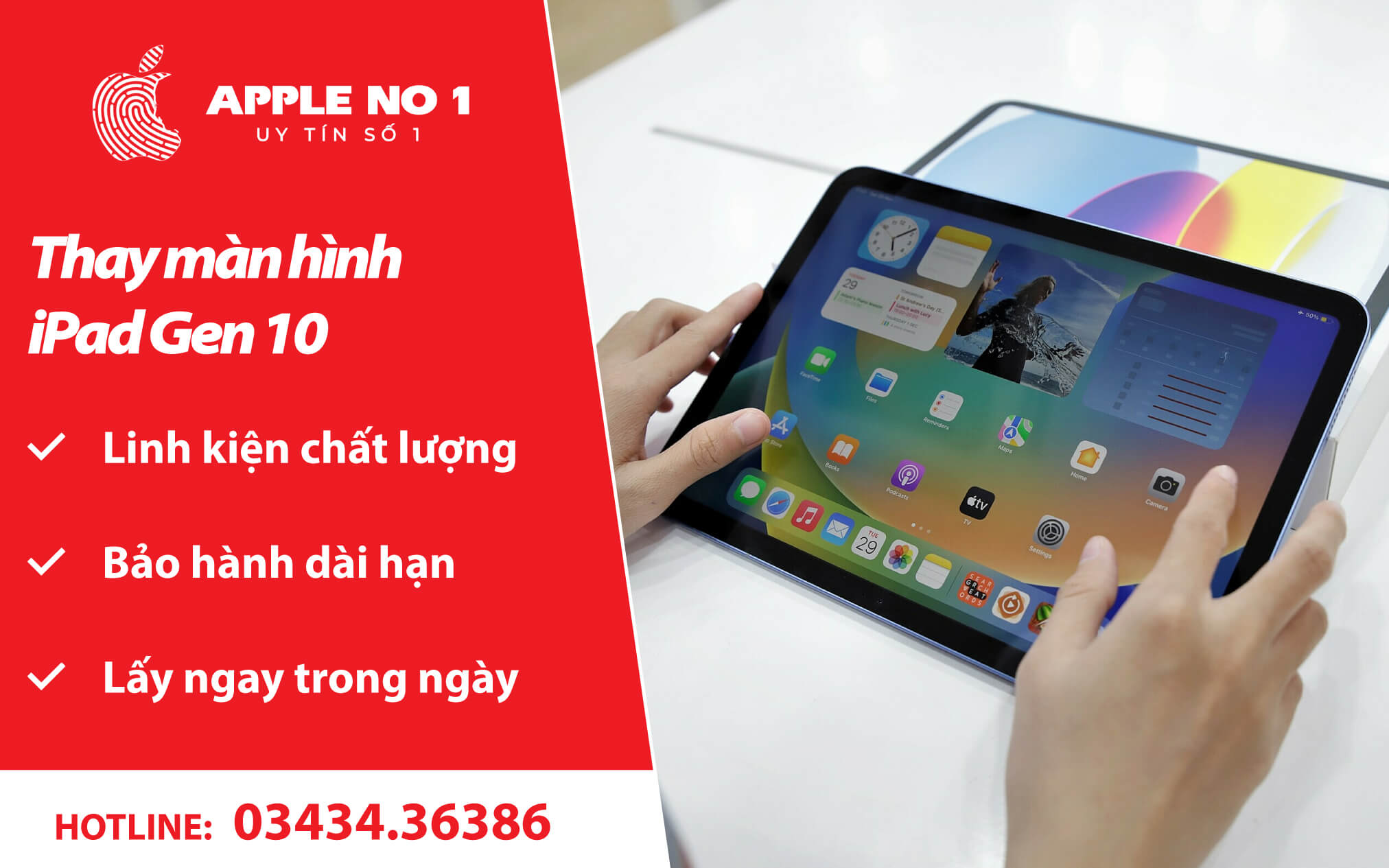 thay màn hình ipad gen 10 - apple no.1