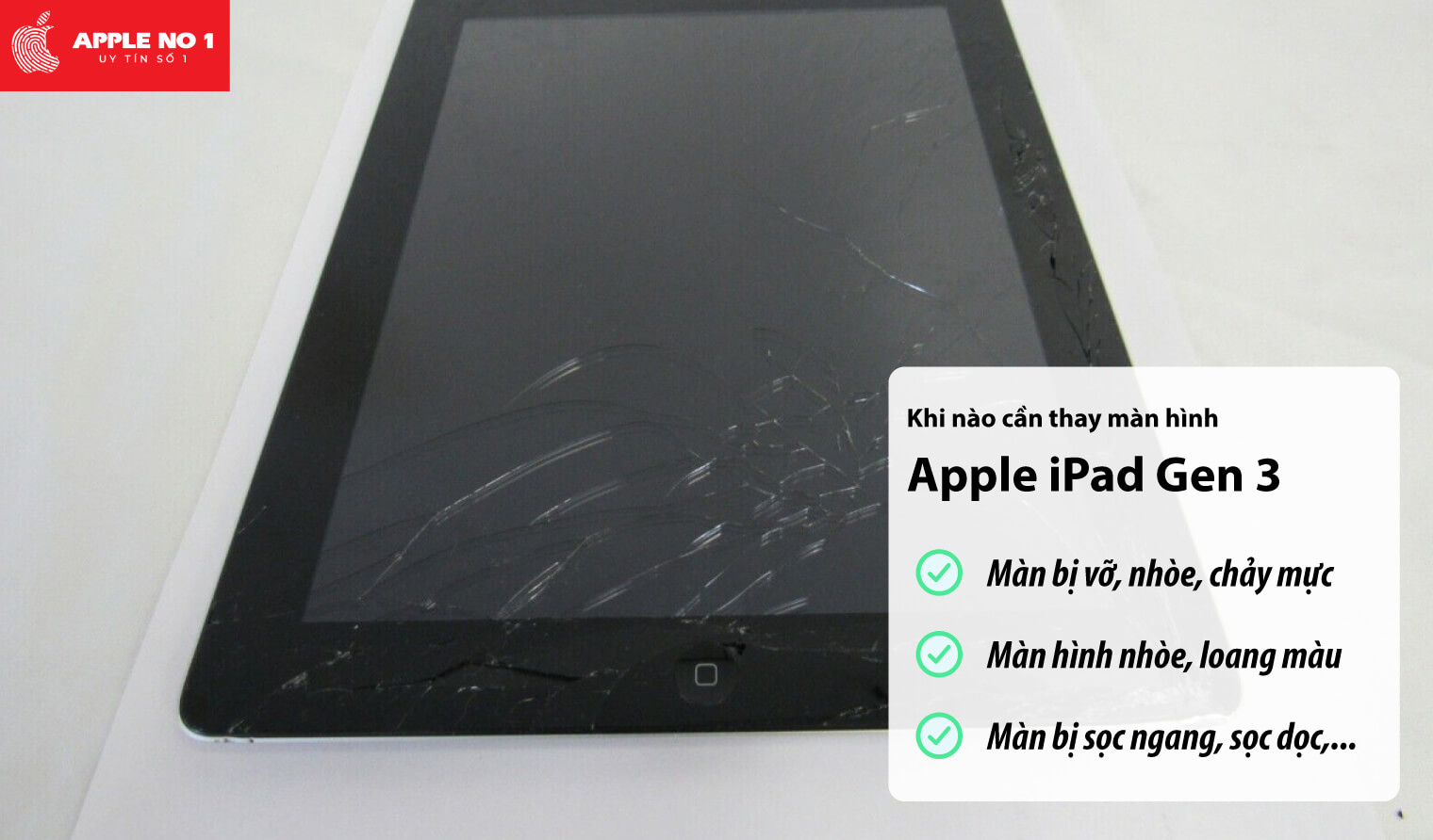 Thay màn hình iPad Gen 3 khi nào?