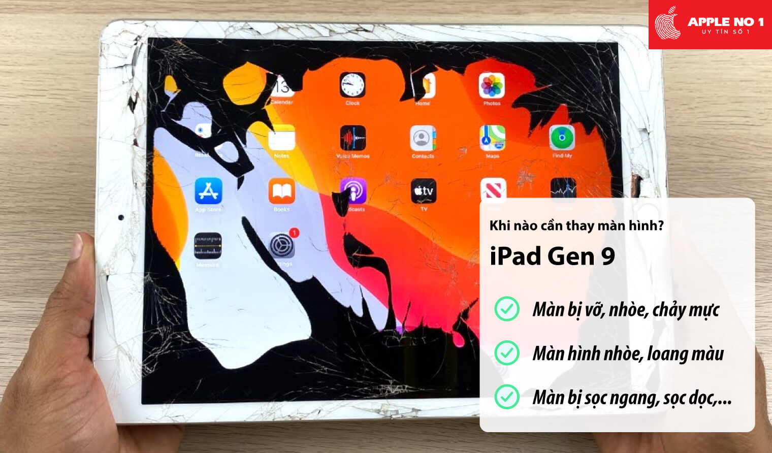 Thay màn hình iPad gen 9 khi nào?