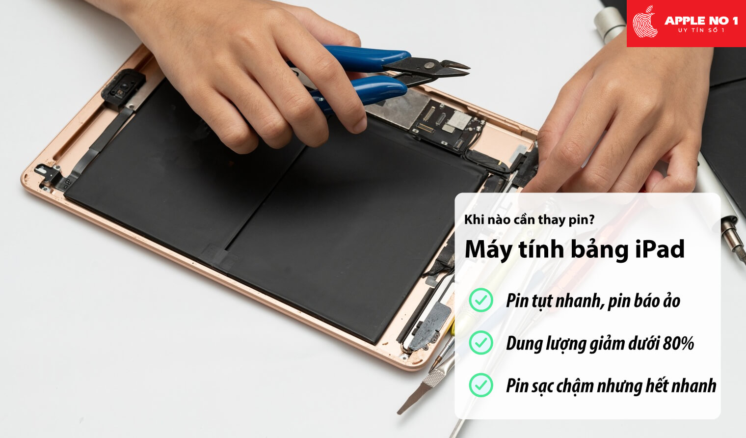Khi nào cần thay pin iPad?