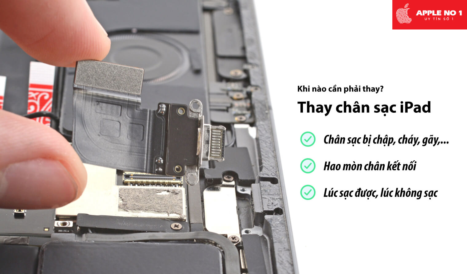 khi nào chân thay chân sạc iPad?