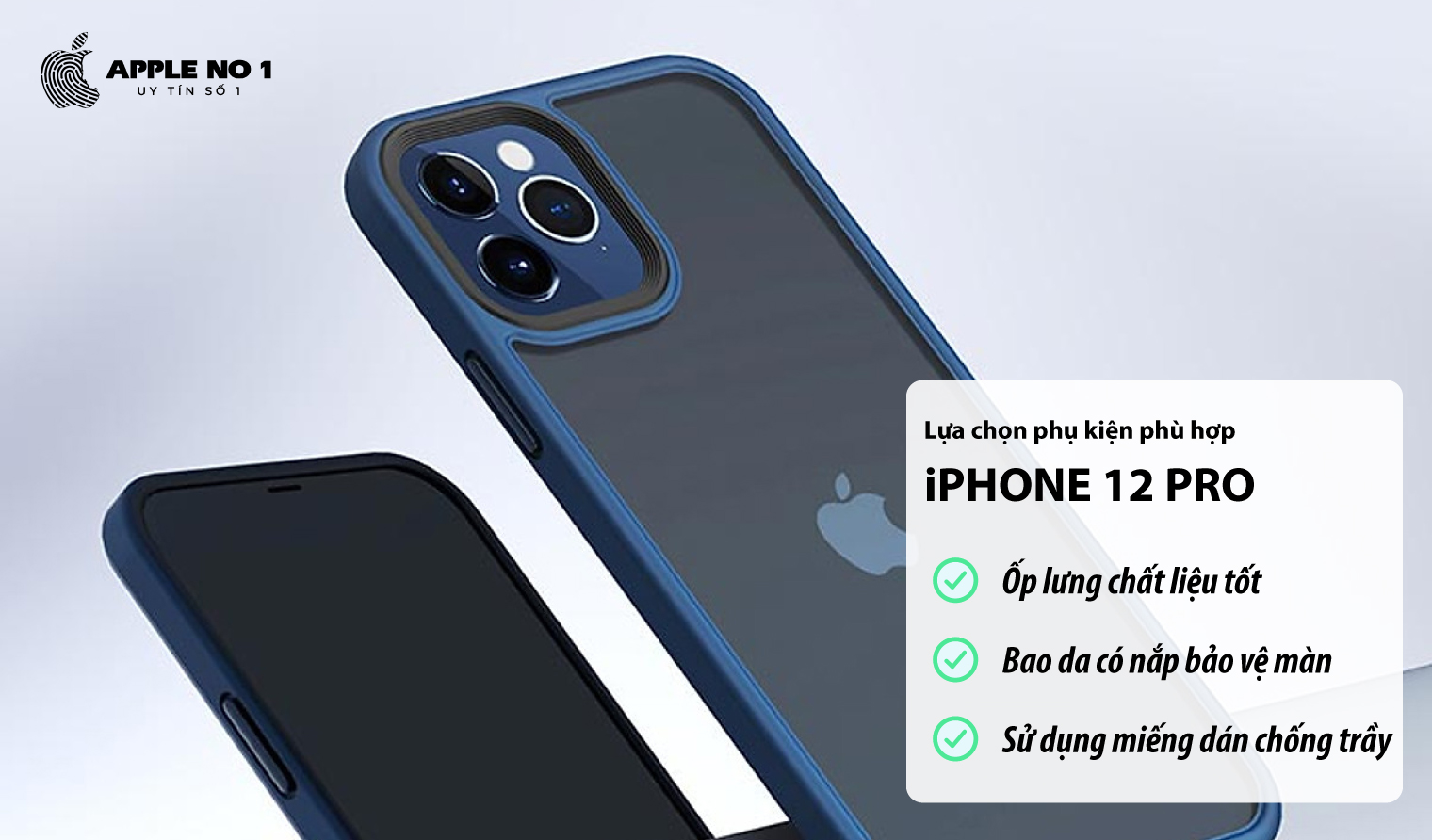 Chon phu kien phu hop de bao ve mat kinh iPhone 12 Pro?