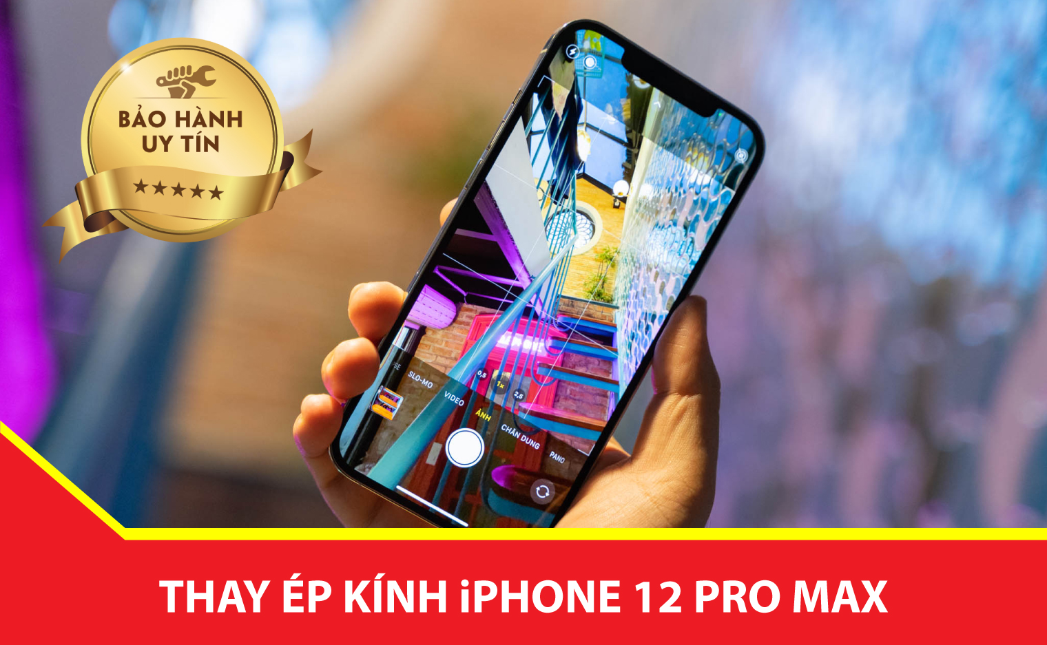 thay ep kinh iphone 12 pro max