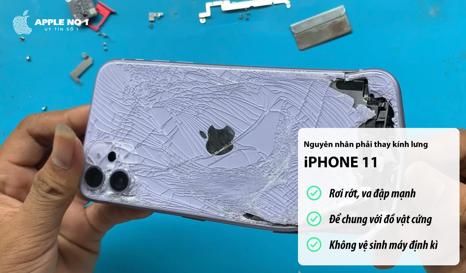 nguyen nhan ban phai thay kinh lung iphone 11