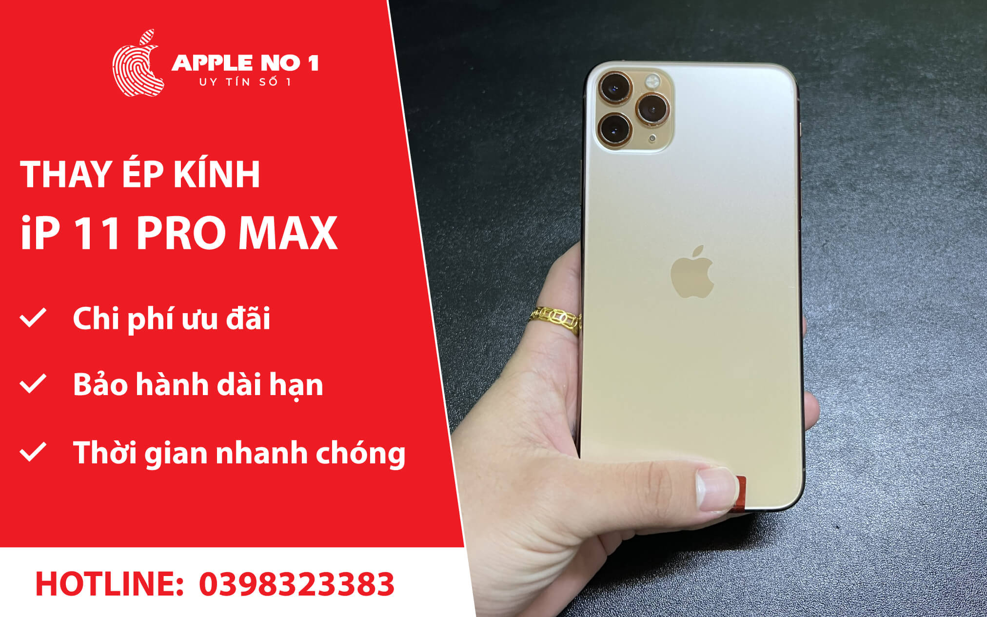 thay kinh lung sau iphone 11 pro max chinh hang lay ngay tai apple no.1