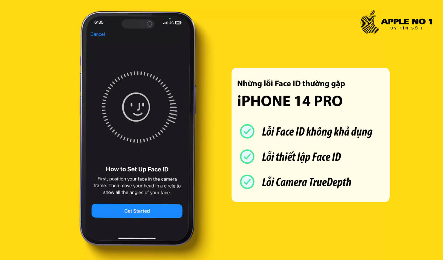 Những lỗi Face ID thường gặp trên iPhone 14 Pro