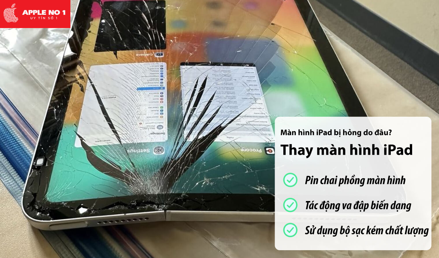 màn hình ipad bị hỏng do đâu?