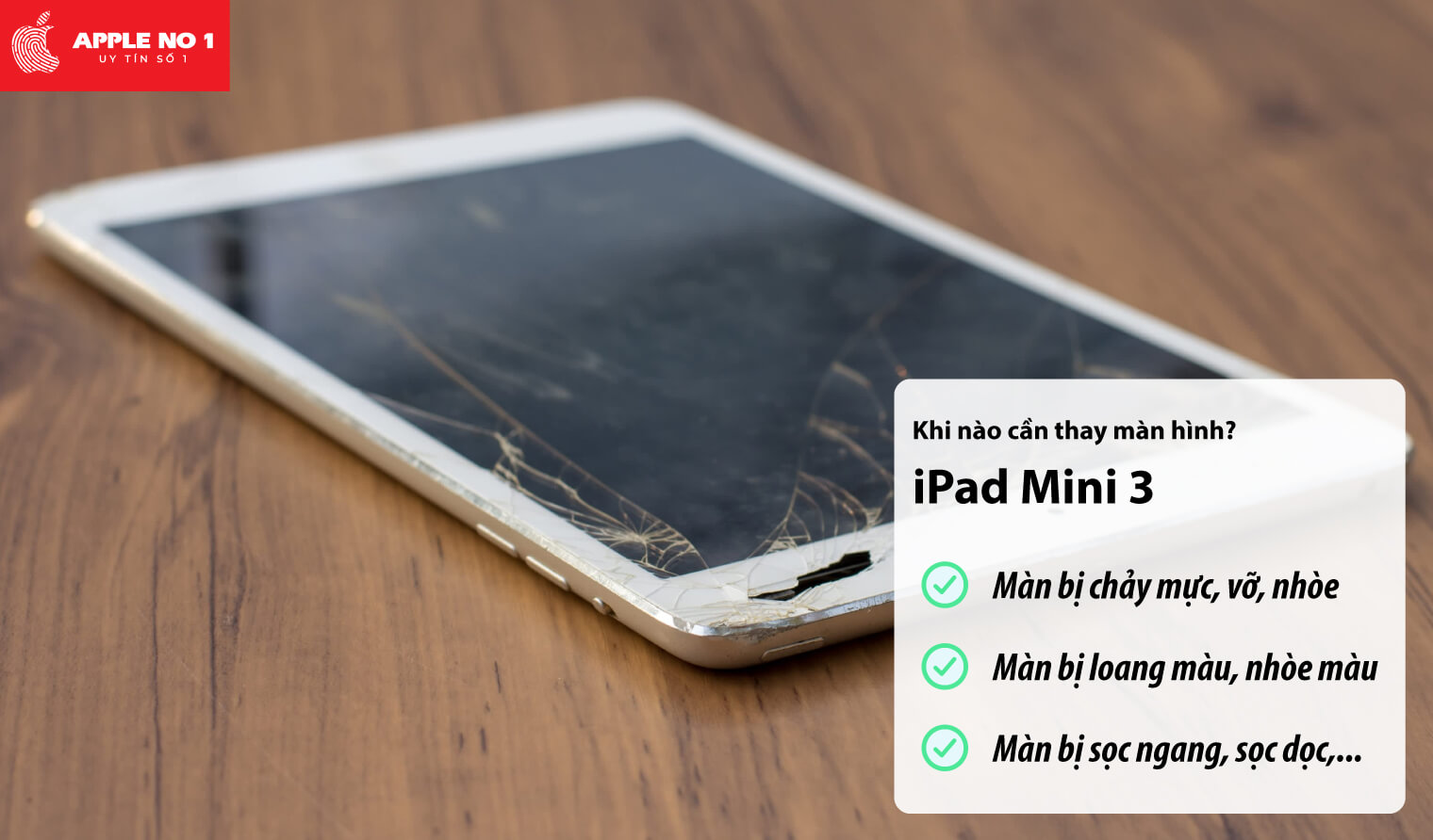 Thay màn hình iPad mini 3 khi nào?