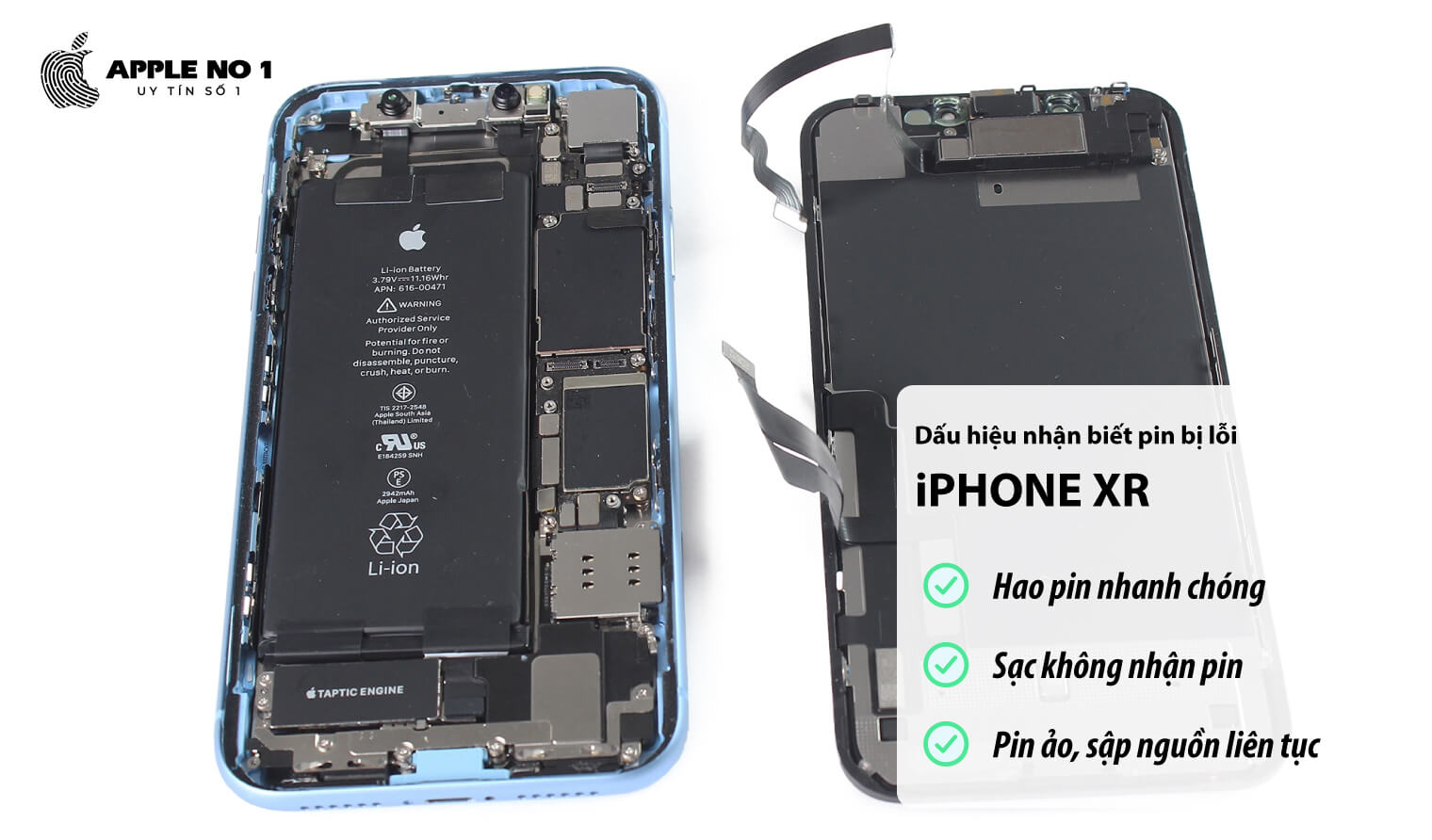 dau hieu pin iPhone XR bi loi