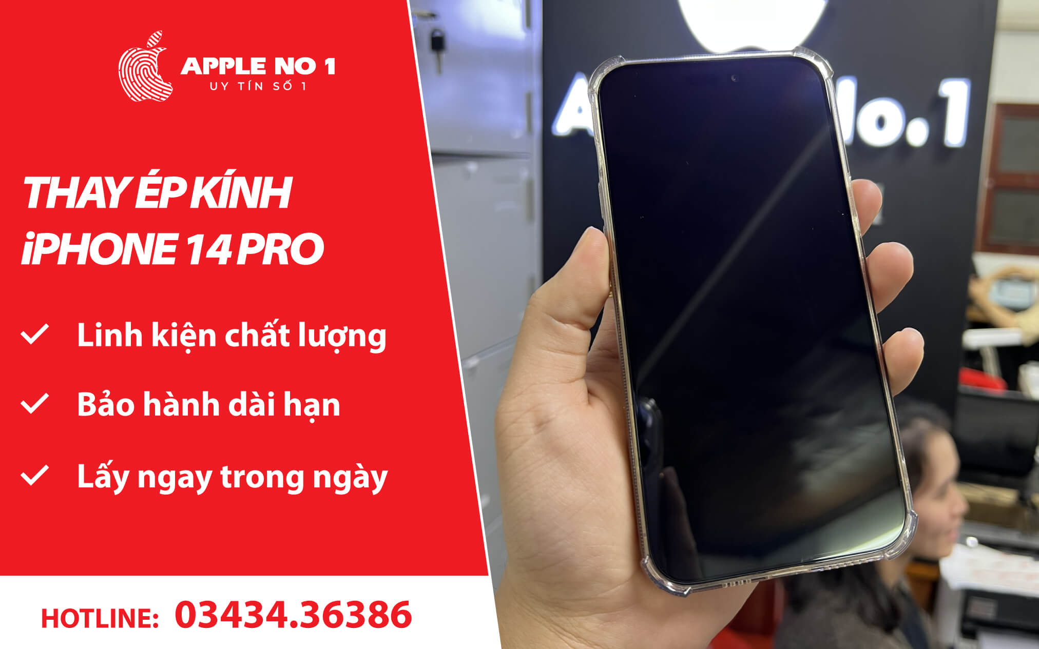 thay ep kinh iphone 14 pro tai apple no.1