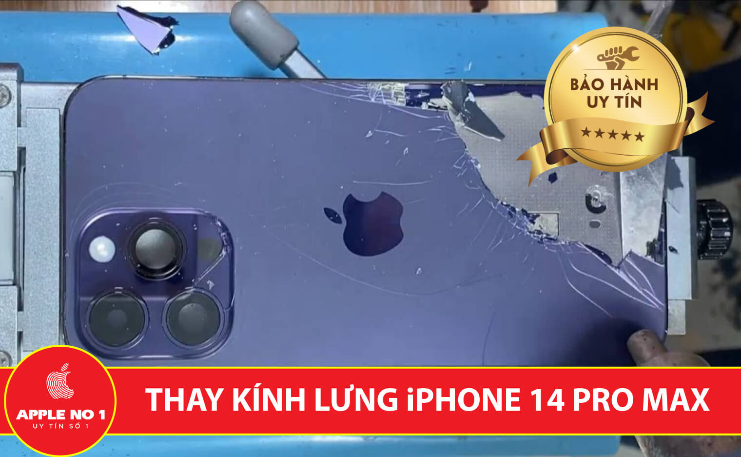 thay kinh lung iphone 14 pro max