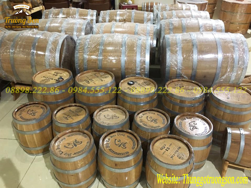 Thùng gỗ sồi ngâm rượu cao cấp