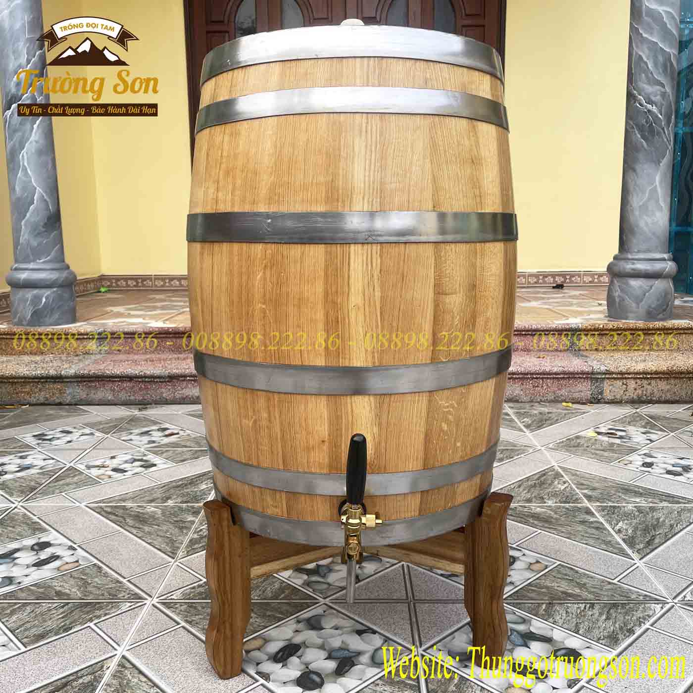 Bình rượu gỗ sồi Nga 100 lít