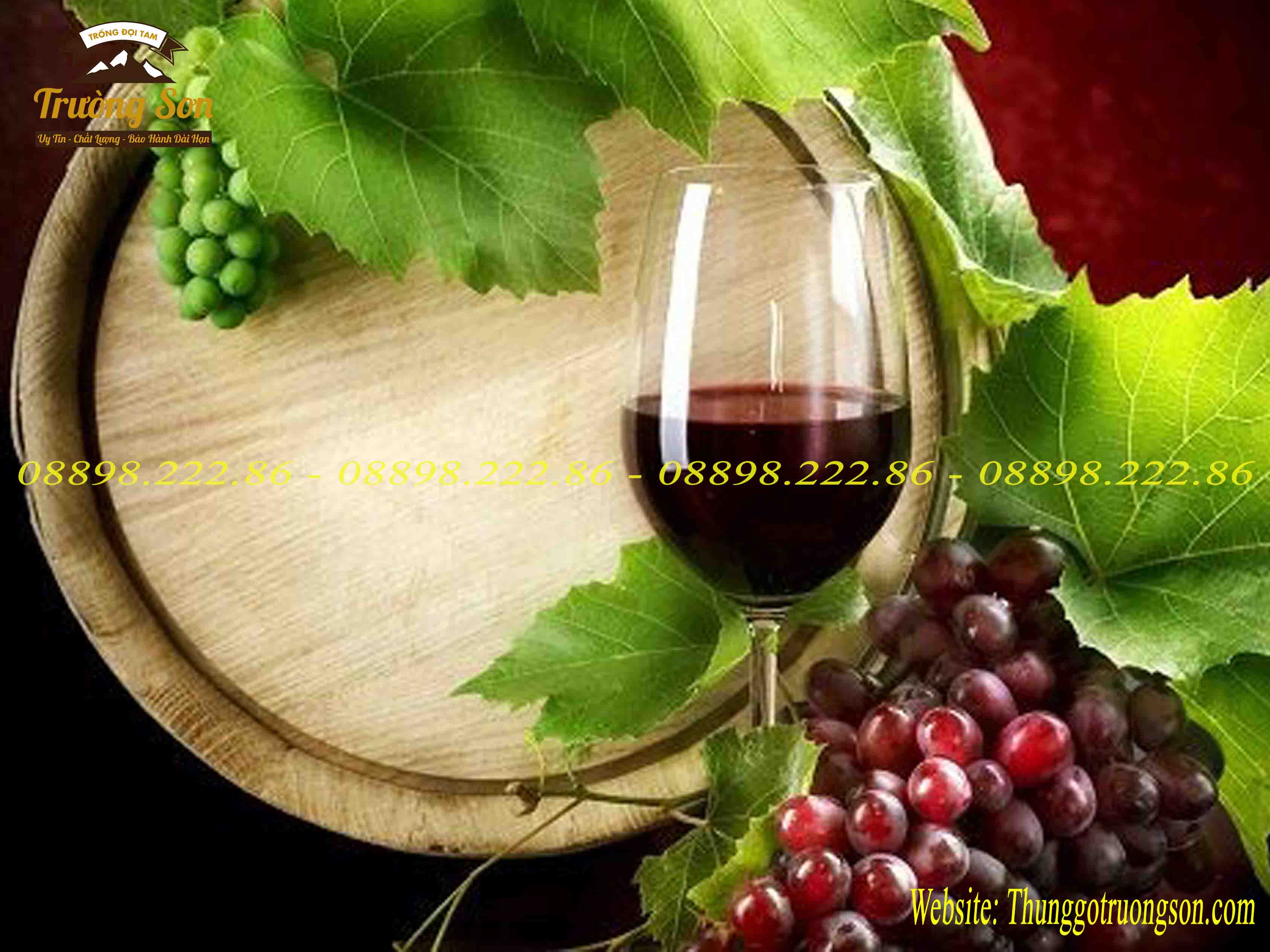 Rượu vang khi được ngâm ủ qua thùng gỗ sồi nhập khẩu