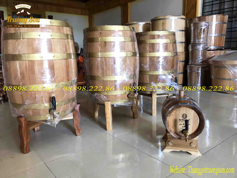 Bình gỗ sồi không hóa chất