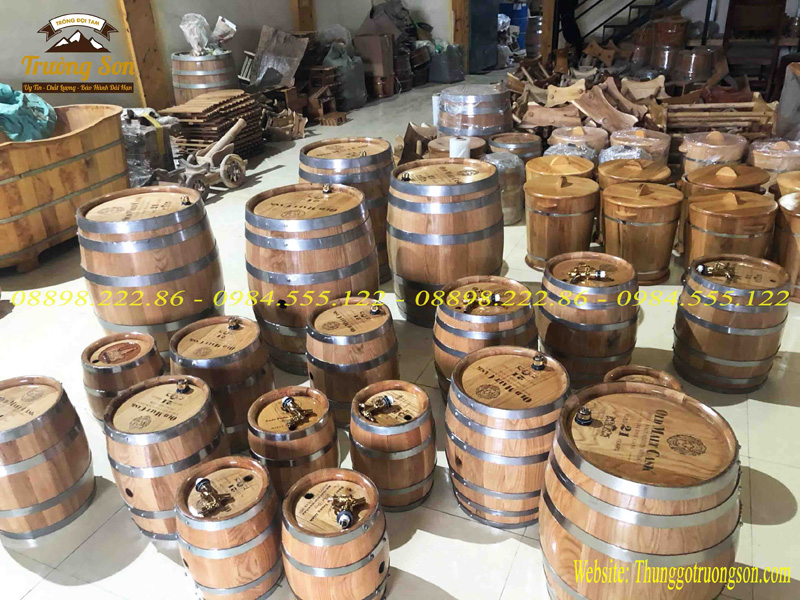 Xưởng sản xuất thùng gỗ sồi uy tín
