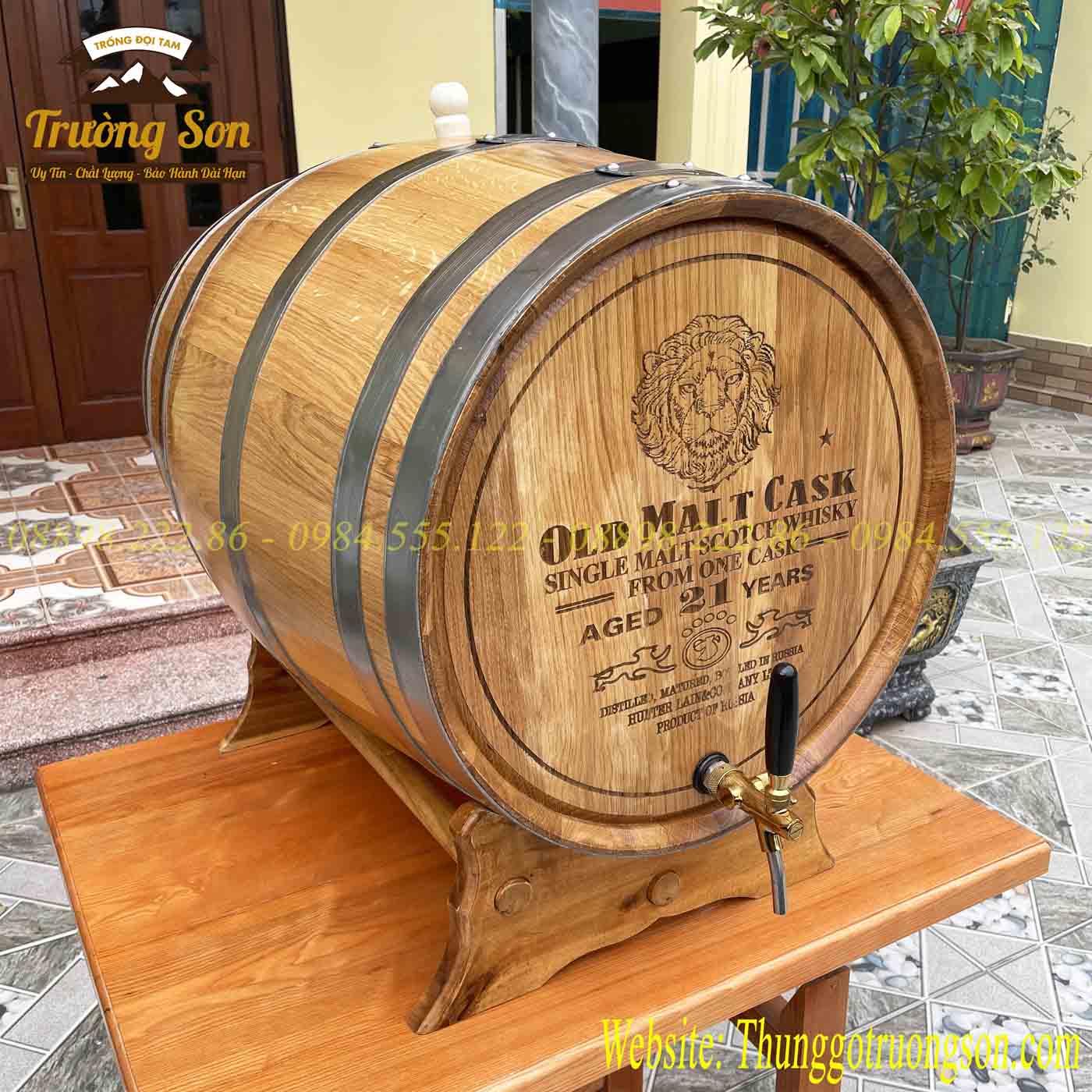 Thùng gỗ sồi 200 lít giá tại xưởng