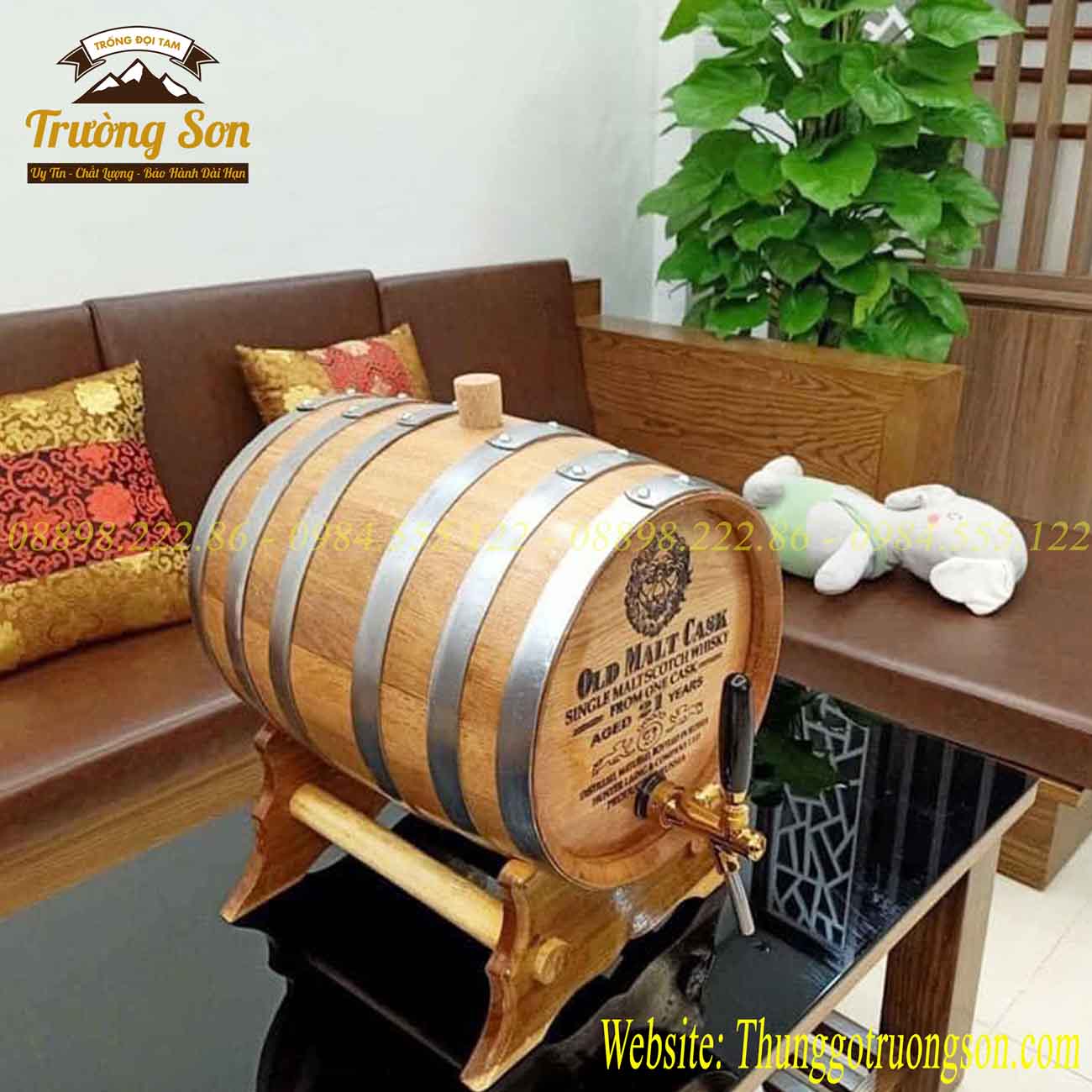 Bom rượu gỗ sồi nhập khẩu