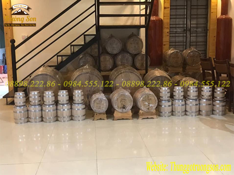 thùng rượu gỗ sồi nhập khẩu