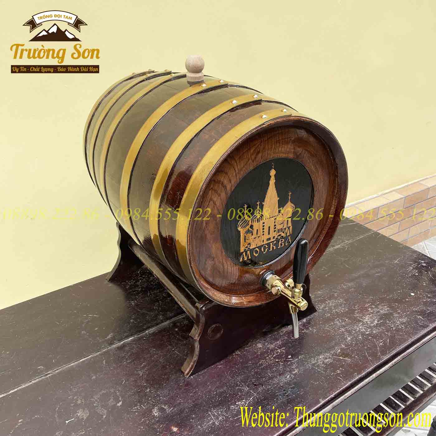 thùng gỗ sồi giả cổ