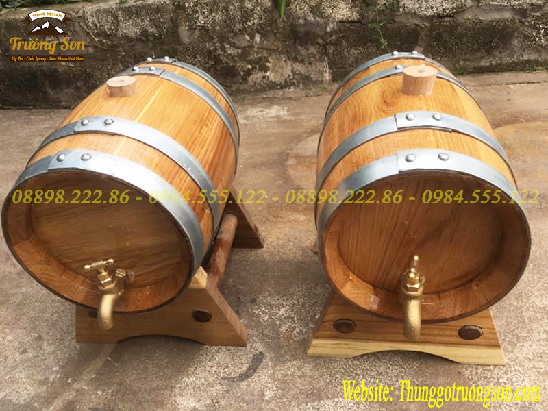 Thùng ngâm rượu gỗ sồi bảo hành dài hạn