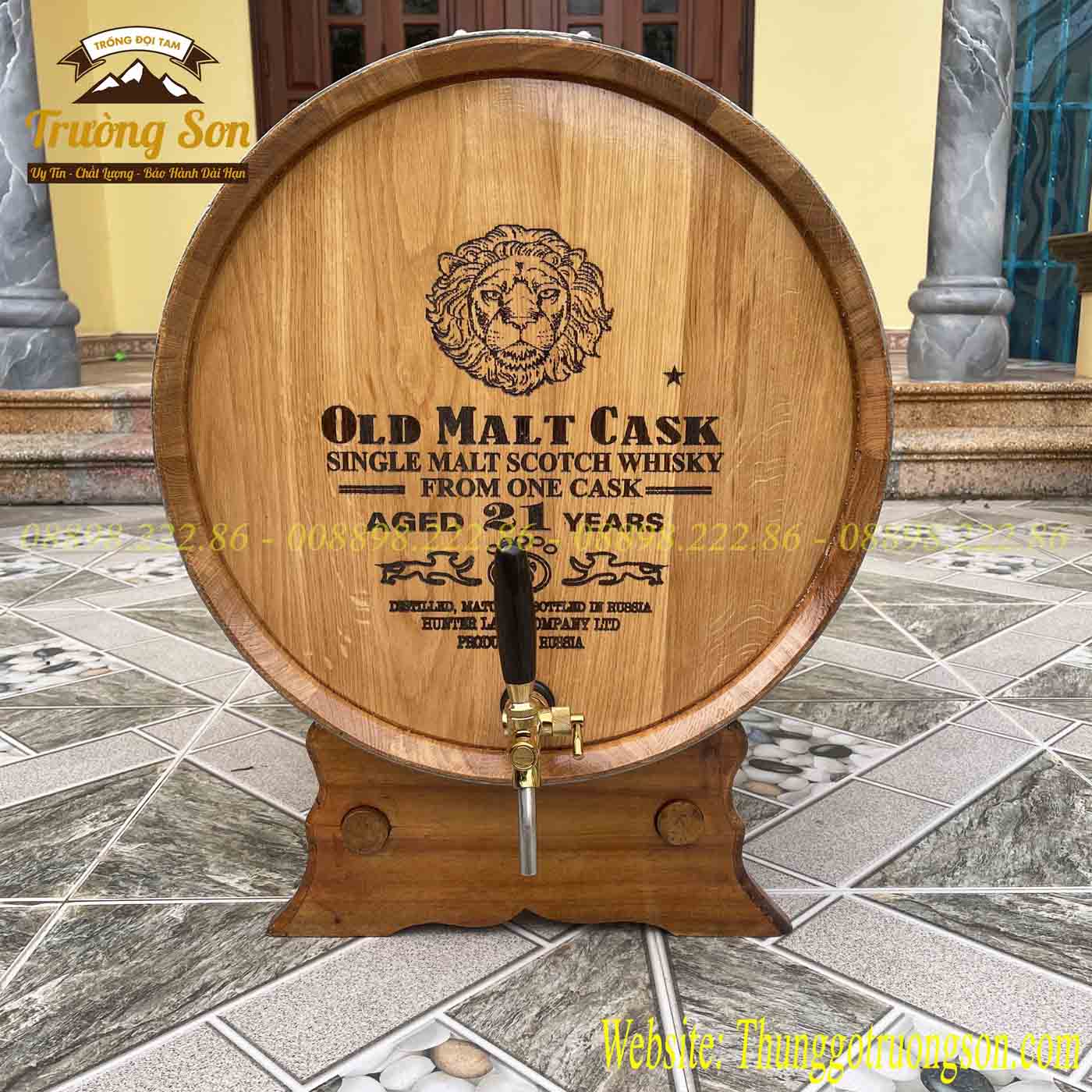 Thùng ngâm rượu gỗ sồi giá rẻ