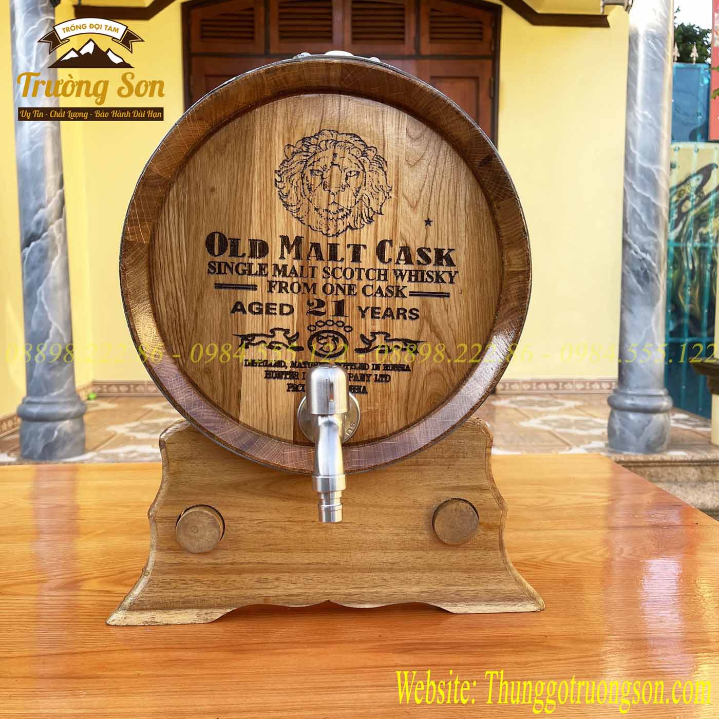 thùng gỗ sồi 20 lít